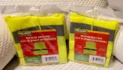 Tool Bench Reflective Safety Vest One Size Fits Most 2 Vests Unopened Packages