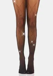 It Takes Two Rhinestone Tights