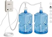 VEVOR Bottled Water Dispenser Pump System, 2x5 Gallon Dispensing System, Automatic Electric Water Dispenser, Double-Pipe Water Jug Pump, Compatible Use with Coffee/Tea Machine, Refrigerator, Ice Maker