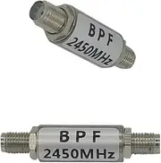 2.4G/2450MHz Bandpass Filter 2400MHz/2450MHz Mapping WiFi Remote Control Extended Range 2400-2483 Saw WiFi Bluetooth Zigbee Anti-Jamming Special SMA Connector (Round)