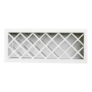 Plywell Shaker Wall Wine Rack 30" x 15" Ready To Assemble Plywood Durable White