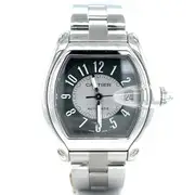 Original Pre-owned Cartier Roadster Black Dial Men's Watch W6200