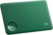 Tile by Life360 Slim (2024) - Wallet Finder, Bluetooth Tracker and Item Finder for Luggage Tags, Passports and More. iOS & Android Compatible. Phone Finder.1 Pack (Green Surf)