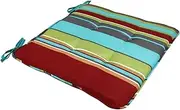 ROMISBABA Memory Foam Chair Pad Versatile Outdoor Seat Cushion Patio Furniture Cushion Saddle Chair 40x40cm Striped