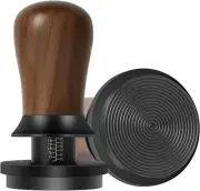PUSEE 58.5mm Espresso Coffee Tamper - Premium 58.5mm, Wood & Black Base