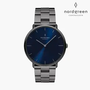 【Nordgreen 官方直營】Native 本真 深空灰系列 指針三珠精鋼錶帶手錶 40mm