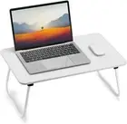 FISYOD Foldable Desk Bed Table - White