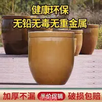 在飛比找Yahoo!奇摩拍賣優惠-精品大水缸家用儲水用老式庭院造景困水陶瓷加厚釀酒發酵缸腌菜缸