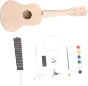 BESTonZON 21 Hawaii Ukulele Diy Kit Musical Instrument Set Basswood Guitar Kit for Boys and Girls Adults Easy to Build