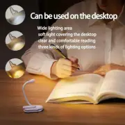 LED Reading Light USB Laptop Book Clip-on Lamp Desktop Mini Night Light Foldable