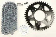 VORTEX 1998-2008 ZX600 Ninja ZX-6R Kawasaki SPROCKET/CHAIN KIT STL/ALU 14/42T BL