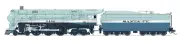 BROADWAY LTD HO BRASS HYBRID ATSF BLUE GOOSE #3460 STEALTH DC/DCC READY PN 7394