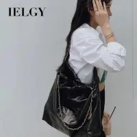 在飛比找蝦皮商城優惠-IELGY 托特包女款黑鑽大容量鏈條包單肩腋下包