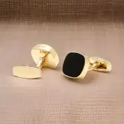Gorgeous Classic WeddingMen Cufflinks 14K Yellow Gold Plated 925 Sterling Silver