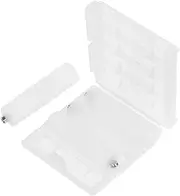 SECFOU 4pcs Battery Converter Adapter Convert AAA to Aa with Storage Box Organized Battery Holder for Remote Controls and Everyday Use