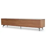 Nelson 2.4m Wooden TV Entertainment Unit - Walnut