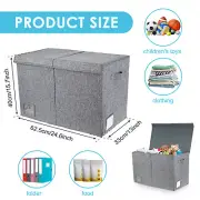 Toy Storage Box 80 L Foldable Toy Storage Chest Bin with Lid Large lebut