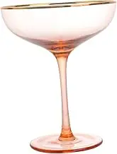 NOLITOY 1Pc Creative Pink Cocktail Glass Elegant Party Drinking Cup for Home Entertaining High Grade Glassware for Toasting Stylish and Easy to Clean