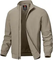 [TBMPOY] Men's Lightweight Jackets Casual Windbreaker Stylish Light Fall Spring Golf Work Dress Business