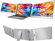 Trion 15.6-inch 360° Portable Monitor Extender for Laptop 1080P IPS FHD Dual Laptop Screen Grey (1 Year AU Warranty)