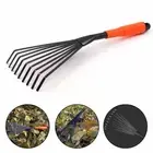 9 Claw Design Garden Rake for Effortless Leaf Collection and Soil Turning