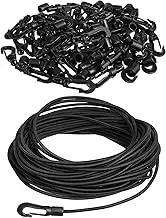 DIYEAH Outdoor Kayak Accessories Bungee Cord Hook Set Straps Clips Stretchy Ropes for Marine Use