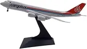 Replica 1:400 for Diecast Scale Cargolux747-8F Static Metal Aircraft ModelHome Decor Collected Hobby Toys Airplane Toy