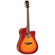 Tanglewood TW5SB Winterleaf Dreadnought Cutaway Acoustic Electric Sunburst
