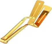 Spatula Tongs for Flipping | Stainless Steel Steak Tongs Spatula - Ergonomic Handle Fried Fish Clamp, Fish Turner, Grilling Spatula, Kitchen Food Spatula for Cooking