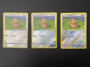 3x Pokemon - Farfetch’d - Hidden Fates - Reverse Holo - 45/68