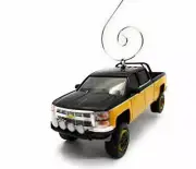 2015 Chevy Silverado Truck Custom Christmas Ornament 1:64 Diecast Yellow
