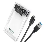 SSD HDD Hard Drive Enclosure 2.5" inch SATA III USB 3.0 Caddy Case External R...