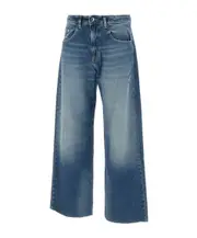 Icon Denim Bea Jeans with Belt Loops and Patch 24,25,26,27,28,29 Blue