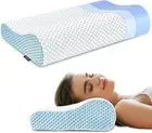 Polovo Memory Foam Pillows Neck Pillow for Sleeping, Ergonomic Contour Cervic...