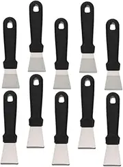 Toddmomy 10pcs Heavy Duty Grill Scraper: Stainless Steel Refrigerator Ice Scraper - Kitchen Tools for Outdoor Barbecue Freezer Defrosting Remover