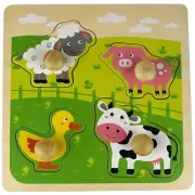 Farm Animal Knob Puzzle