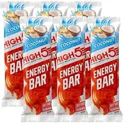 High5 Fruit and Grain Energy Bar for Active Lifestyles and Endurance Events, (Pack of 6, Coconut)