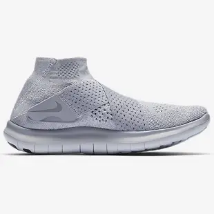 Nike Free RN Motion Flyknit 女鞋 慢跑 赤足 襪套 灰 【運動世界】 880846-005