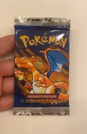 1999 Pokemon Charizard Base Set Shadowless Sealed Booster Pack WOTC