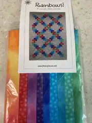 Rainbows Baby Quilt Set 42x60(crib size) 50x70(Nap Size) By Julie Hale