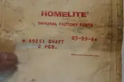 Genuine New Old Stock Original Homelite Chainsaw Carburetor Choke Shaft 69251