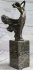 Gone with the Wind by M Lopez Art Deco Bronze Sculpture Anniversary