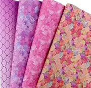 U'COVER Mermaid Birthday Gift Wrapping Paper for Girls Baby Shower Kids Women Pink wrapping Paper for Bridal Shower Mermaid Party Favors Wedding Anniversary Graduation Gift Wrap 10 Folded Sheet