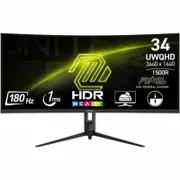 MSI MAG 342CQR Gaming Monitor - 34 Inch Curved UWQHD Display