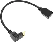 GOOHOCHY .2 90 Degree Displayport Cable Male to Female 4k Resolution Monitor Supply Accessory