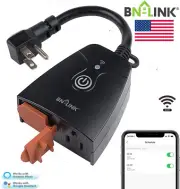 BN-LINK Outdoor Waterproof Dual Smart WiFi Plug Sockets Works With Alexa/Google