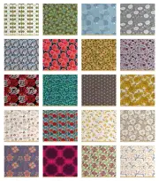Ambesonne Floral Blossom Fabric by the Yard Decorative Upholstery Home Accents
