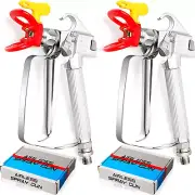 SG02 Airless Paint Spray Gun High Pressure 3600PSI 517 Tip Swivel Joint for P...