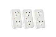 6x Sansai Vertical Powerpoint Double Surge Protector Adaptor Outlet Spliter AU