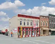 WALTHERS Cornerstone 9333472 1/87 HO Scale JIM'S RED OWL neighborhood market kit